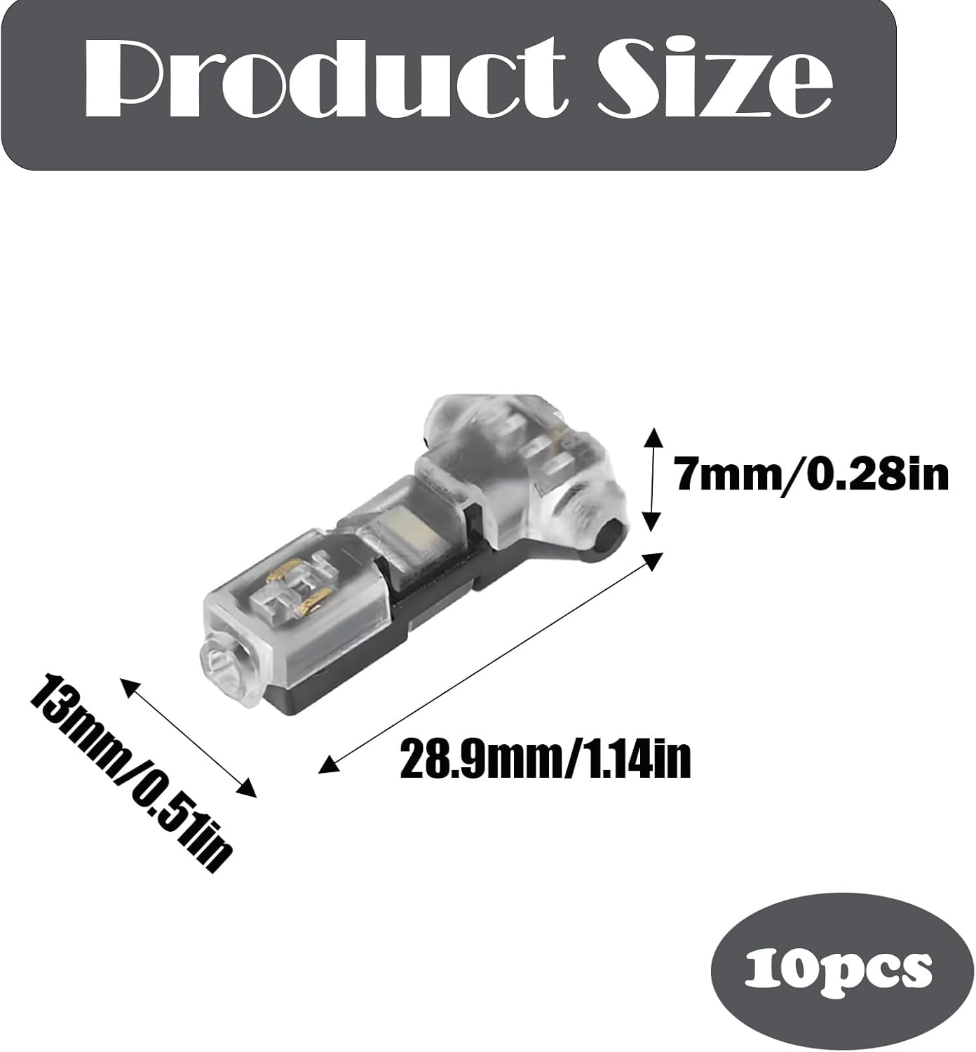 Conectores T para cable 16-20 AWG sin pelar pack 10