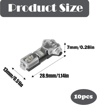 Conectores T para cable 16-20 AWG sin pelar pack 10