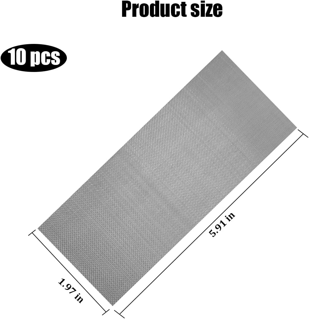 Set 10 Pzas Malla Soldadura Plástico Acero Inox