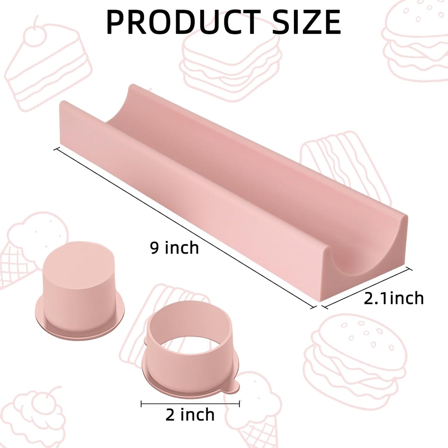 Juego moldes circulares tartas con bandeja y palitos