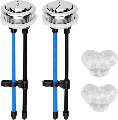 Set 2 Botones Inodoro Ajustables Corazón Universal