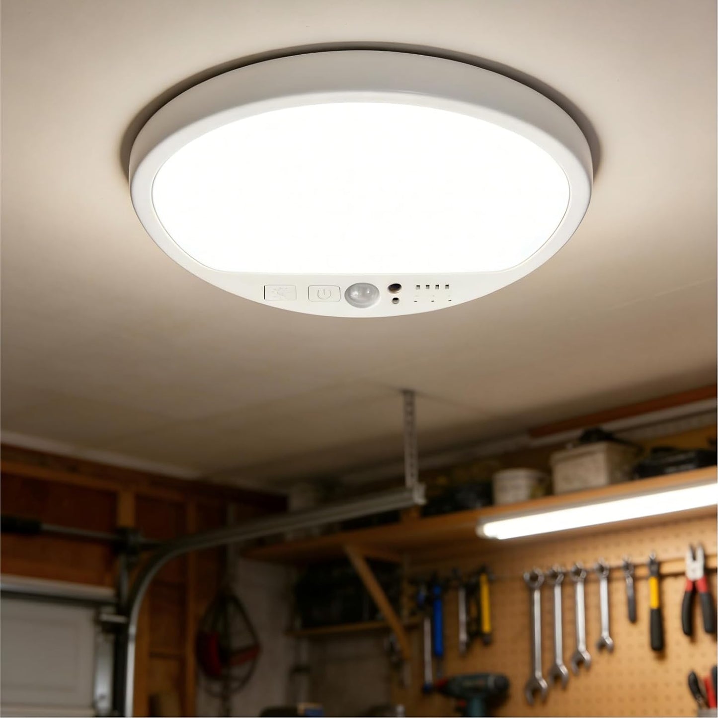 Luz techo recargable con sensor movimiento 3 colores