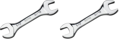Llave delgada extremo abierto 1/2x9/16 SAE pack 2