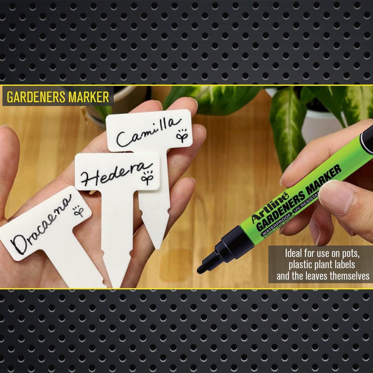 Kit marcadores jardineros para macetas y superficies húmedas