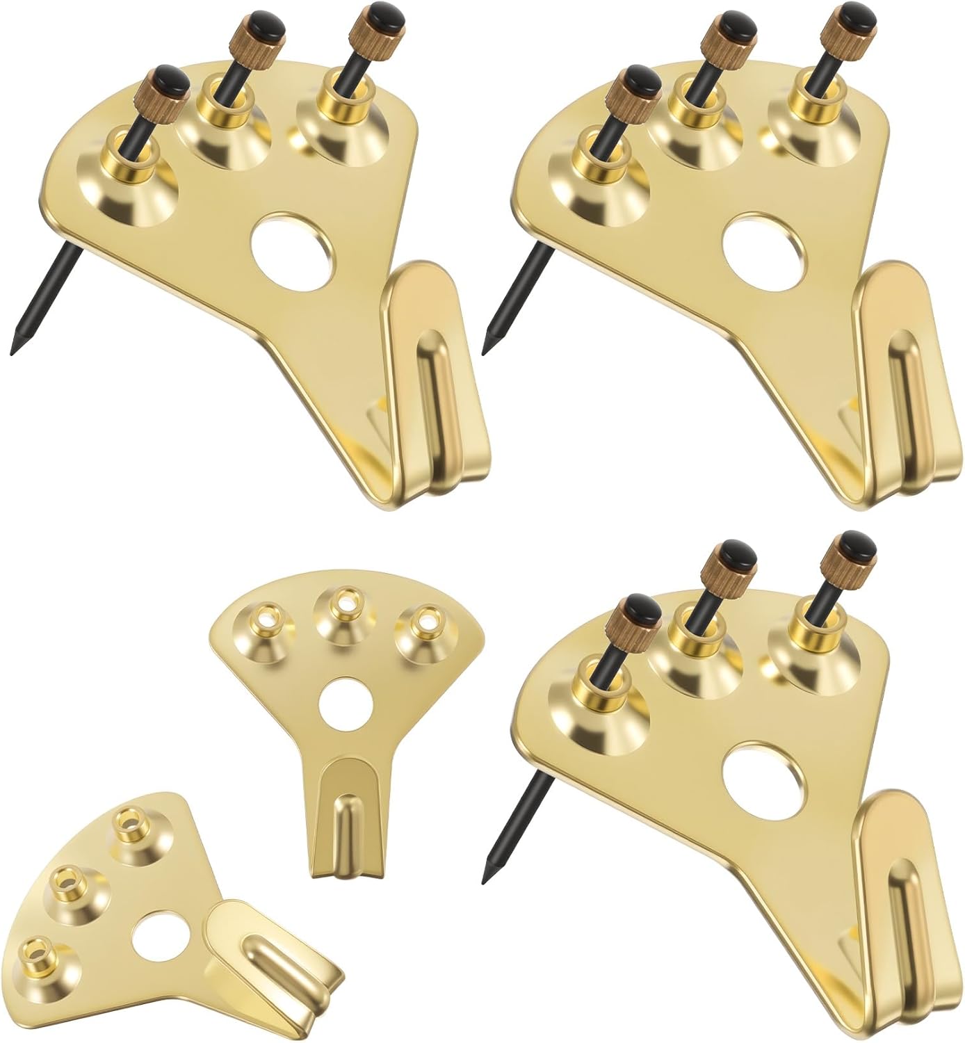 Pack 4 soportes cuadros resistente para madera yeso