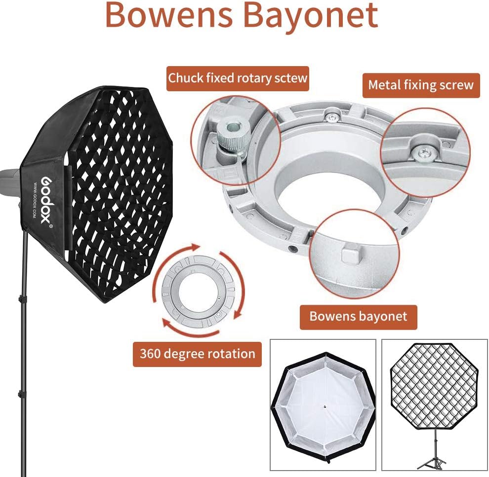 Softbox Octagonal 55.1pulg Bowens para Foto Video