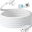 Cable extensión plano 9ft 3 clavijas con tierra 16AWG ETL