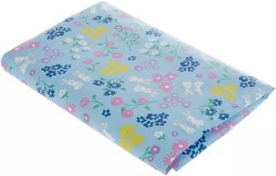 Mantel primavera Pascua franela patrón conejo azul 60x84pulg