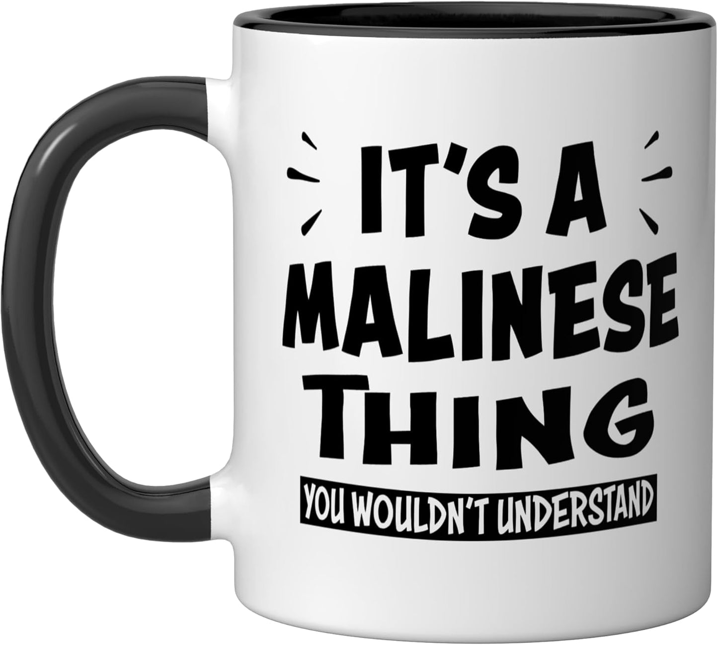 Taza Cerámica Malinesa Negro/Blanco