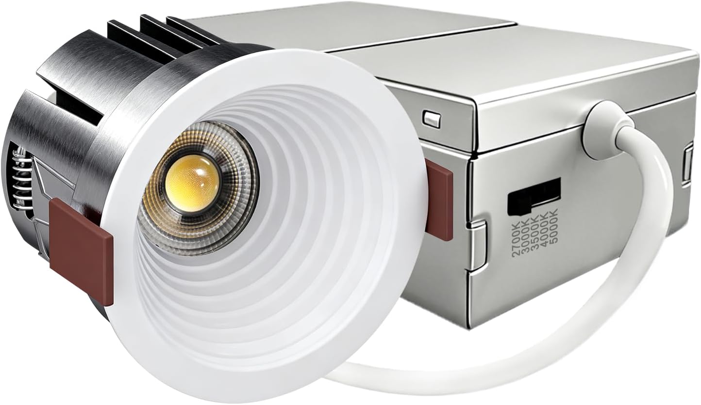 Luz LED empotrable 3pulg COB antideslumbrante regulable IP65