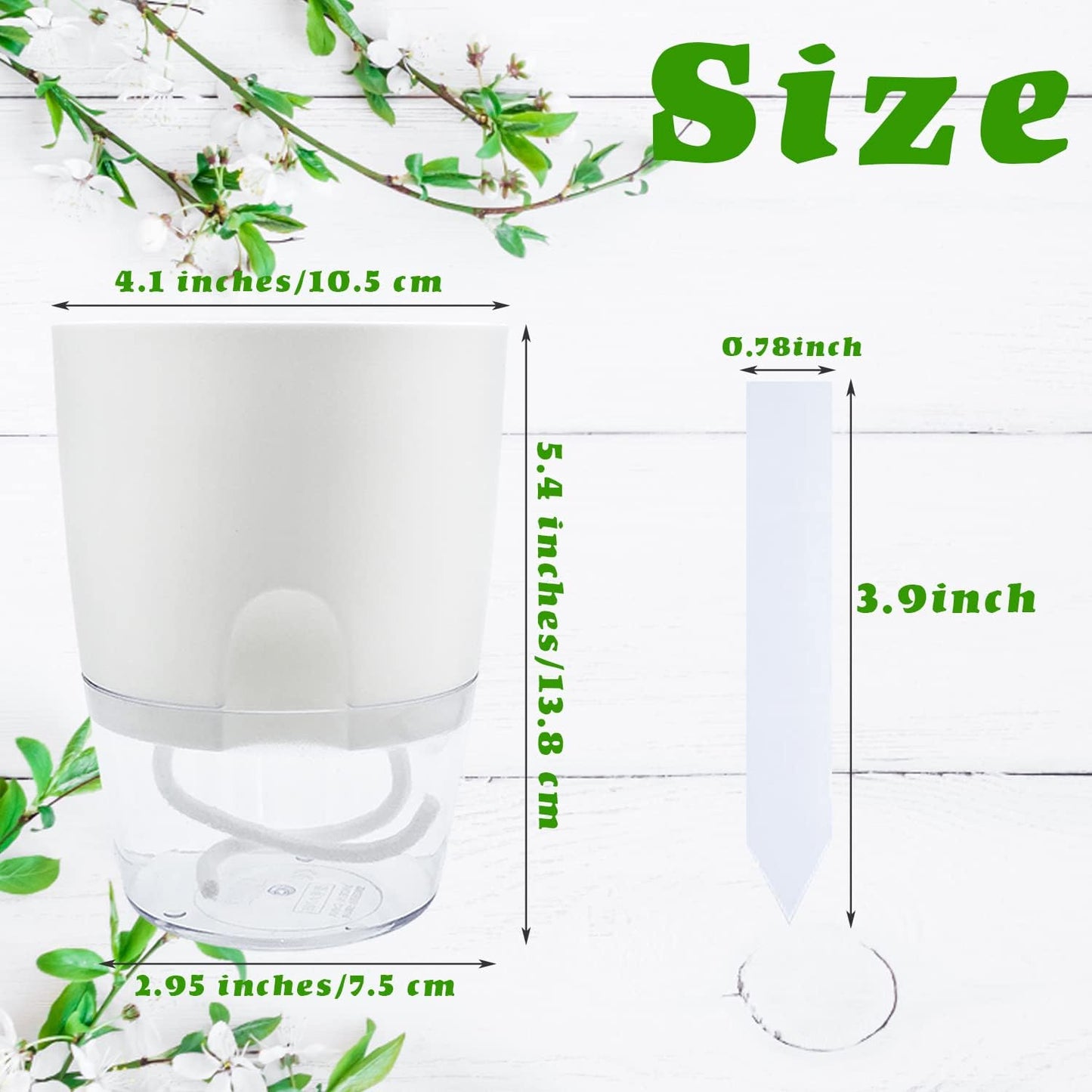 10 Macetas Plástico Violeta Absorbe Humedad Riego Automático