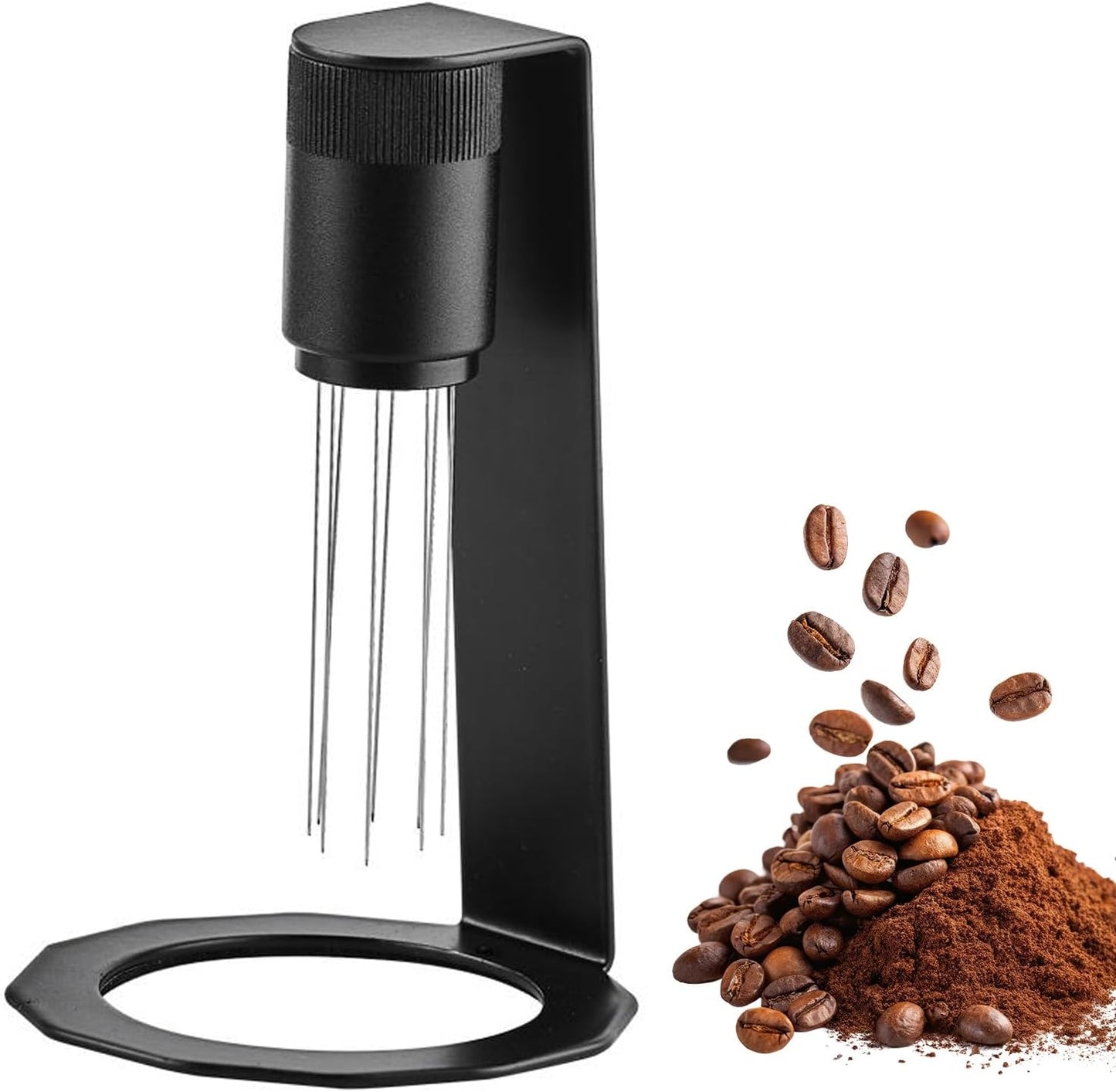 Distribuidor de espresso profesional con soporte y agitador
