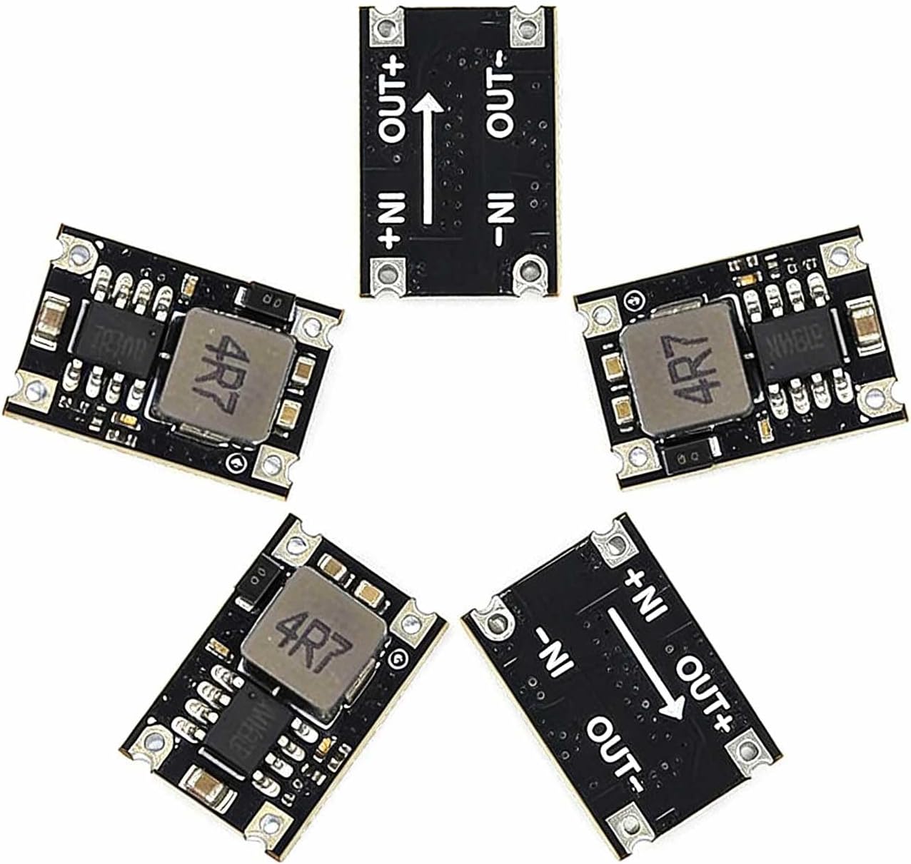 Pack 5 Módulos DC-DC Buck Regulador Voltaje 6-30V a 5V