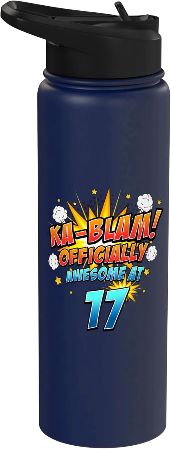 Botella de agua acero inoxidable superhero para niño 17 años