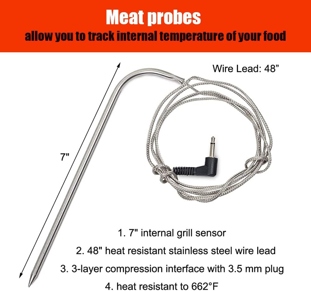 Sonda carne impermeable comp Louisiana 0.138pulg 2 pzas