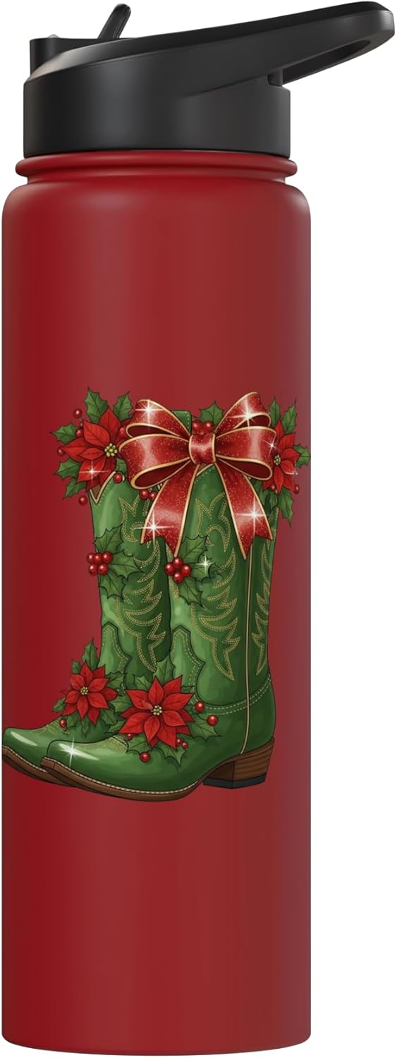 Botella agua térmica acero inox para navidad