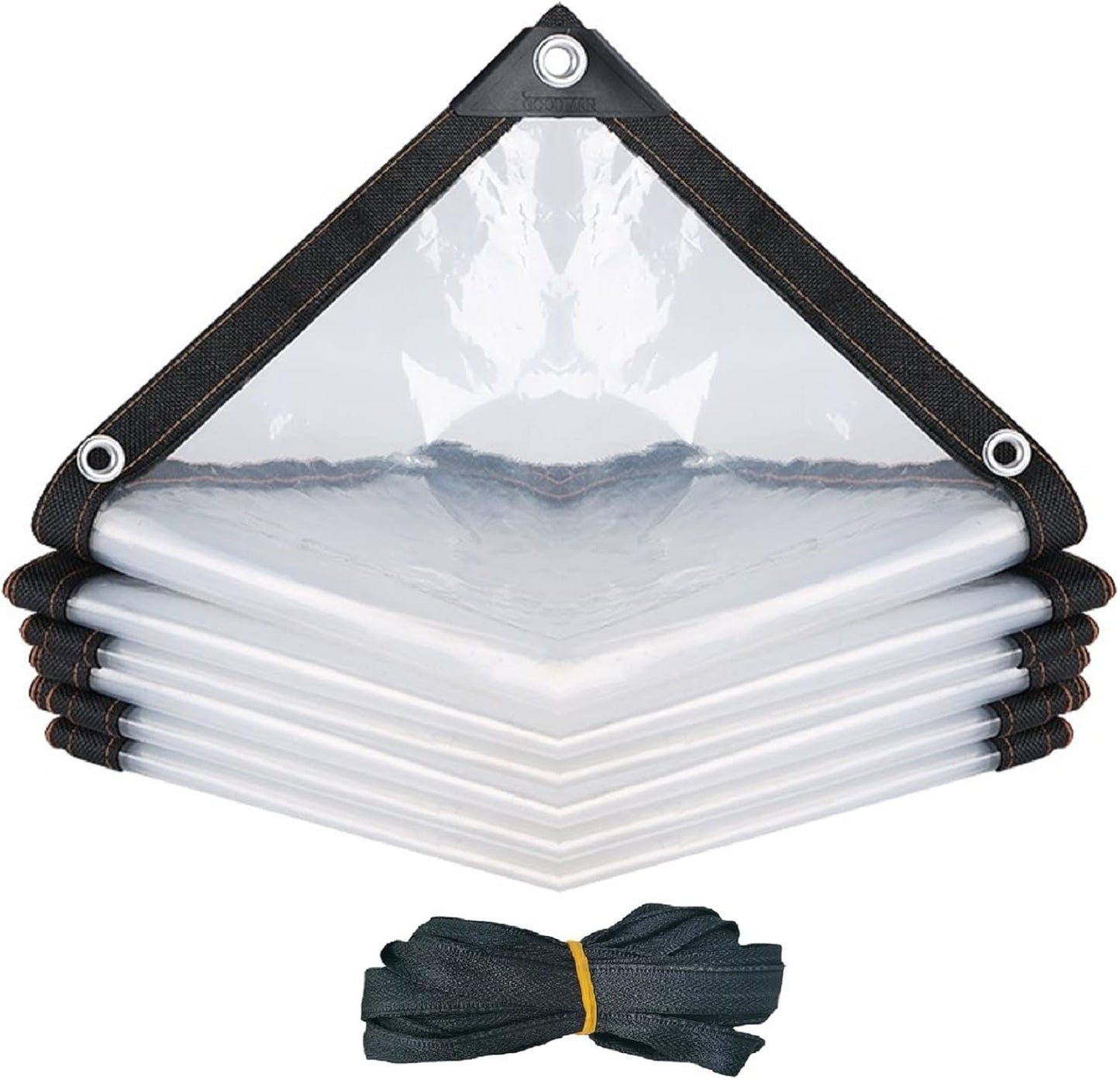 Cubierta plástica transparente 6mil para invernadero 3'3x10'