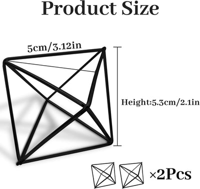 Soportes colgantes para plantas 2 perchas metal geométrica