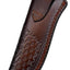 Funda cuero para cuchillo de caza marrón oscuro 7pulg