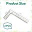 Regla en L acero inox 2x4pulg herramienta medir