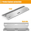 Protector placa calor acero inox 17 3/4 pulg repuesto Jenn Air