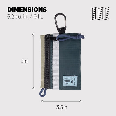 Bolsas organizador viaje tela forrada montaña verde