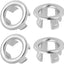 4 Anillos ajuste universal cubiertas redondas baño