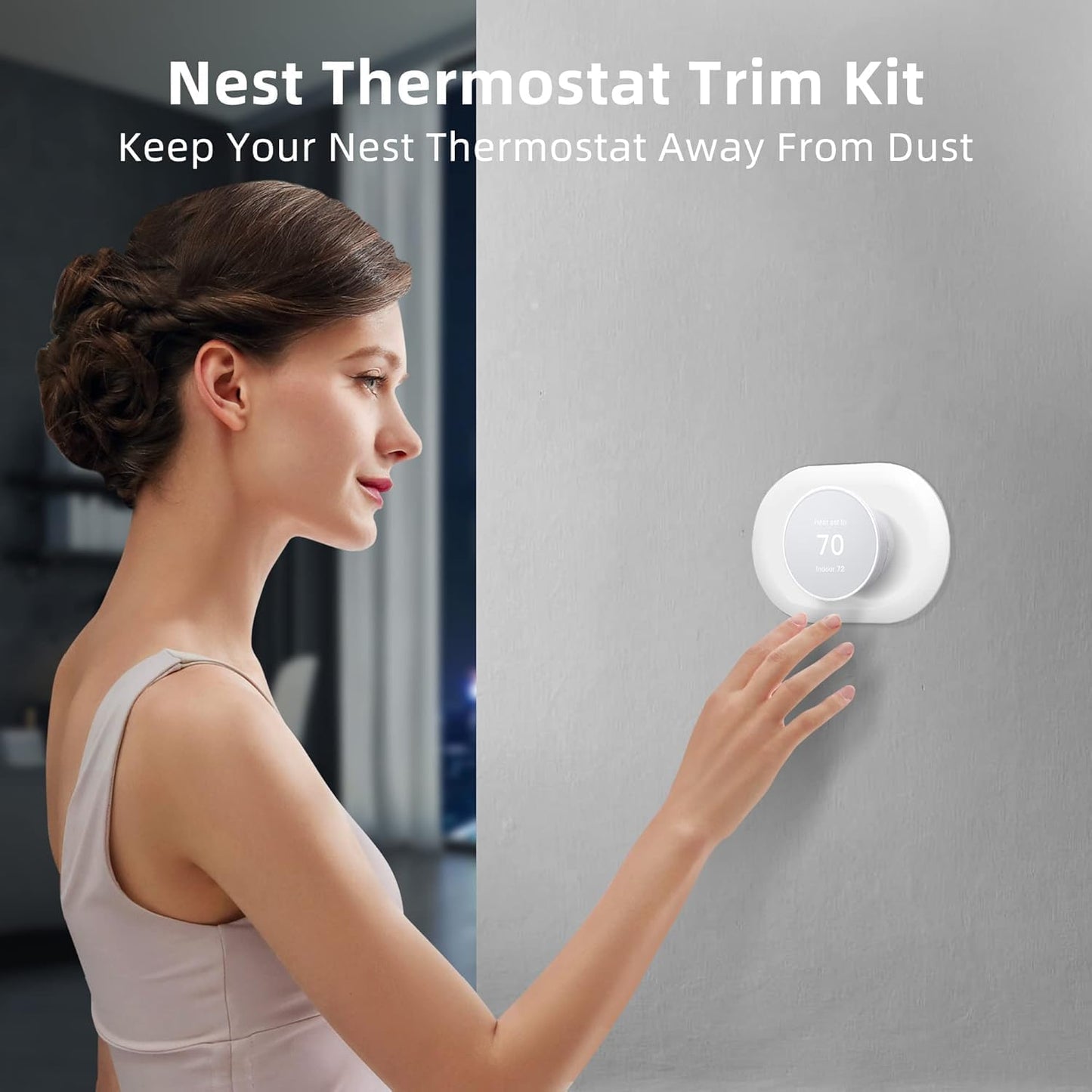 Cubierta placa pared termostato Nest 2020 paquete