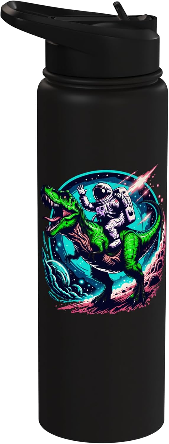 Botella agua acero inox aislada con diseño gráfico
