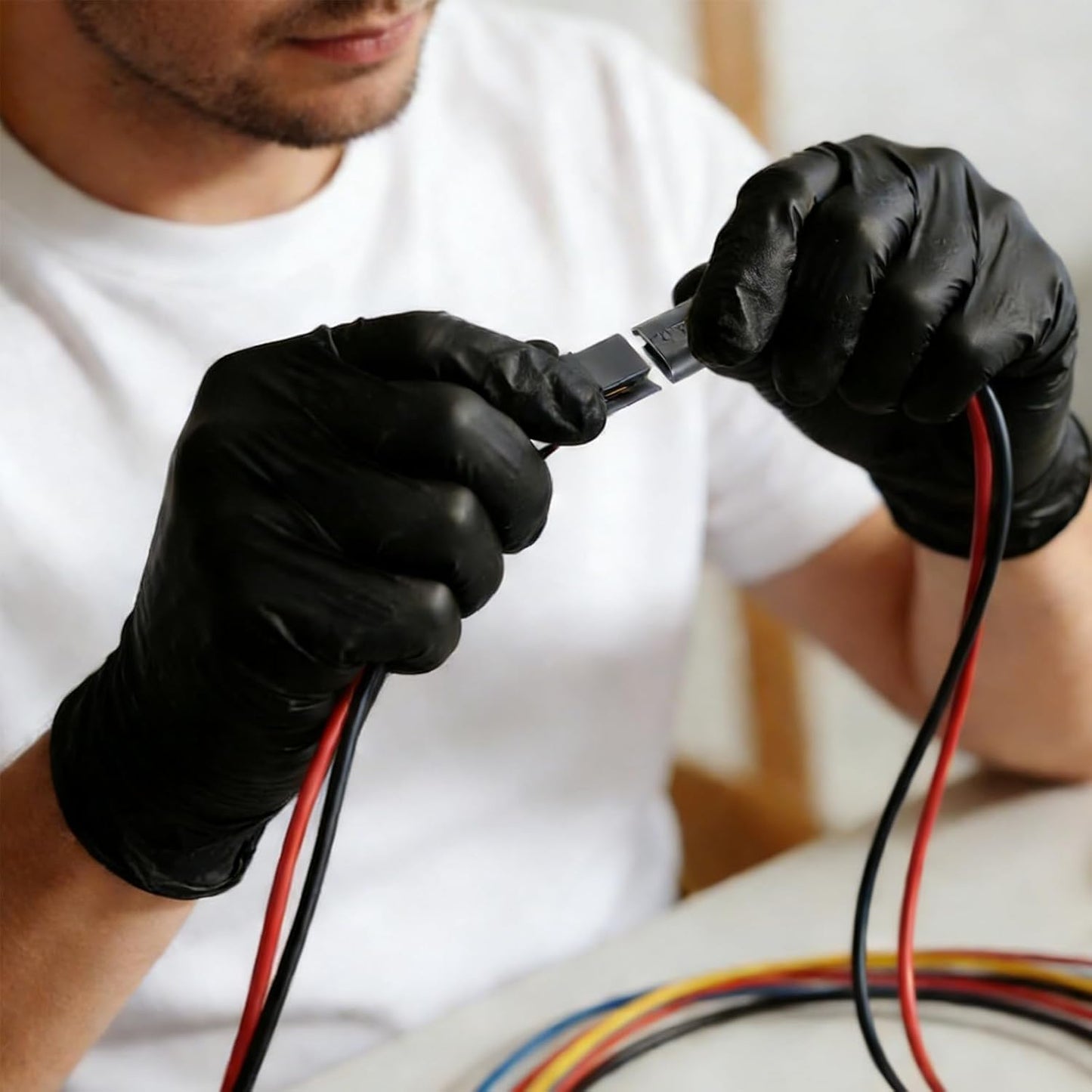 Conector enchufable doble cable 2 pines para luces LED