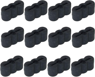 20 Pzas Paradas de cajón goma anti deslizamiento negro