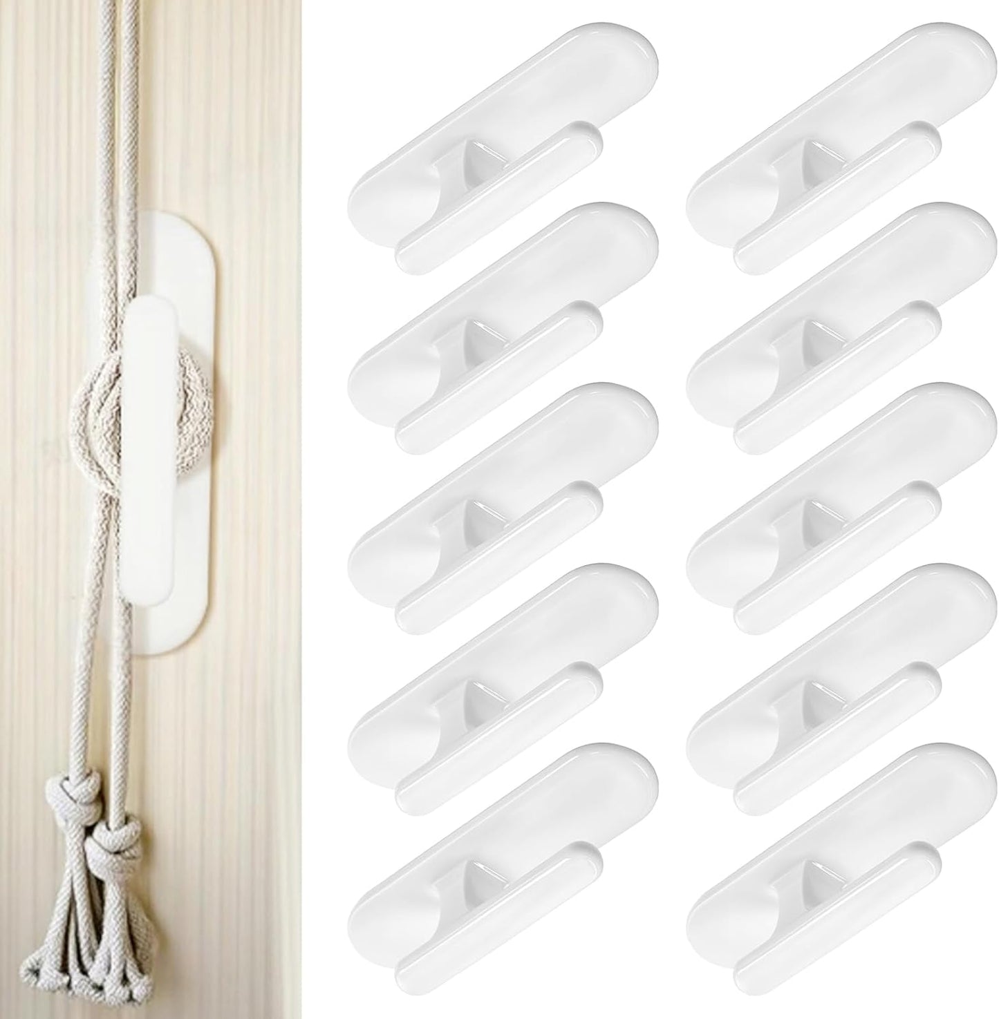Holder para cuerda cortinas autoadhesivo 10 pzas seguridad bebé