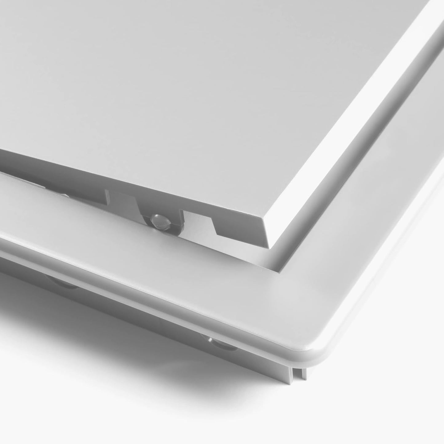 Panel acceso 4x6pulg plástico ABS blanco con tapa