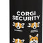 Botella de agua aislada de acero inoxidable con diseño de perro corgi
