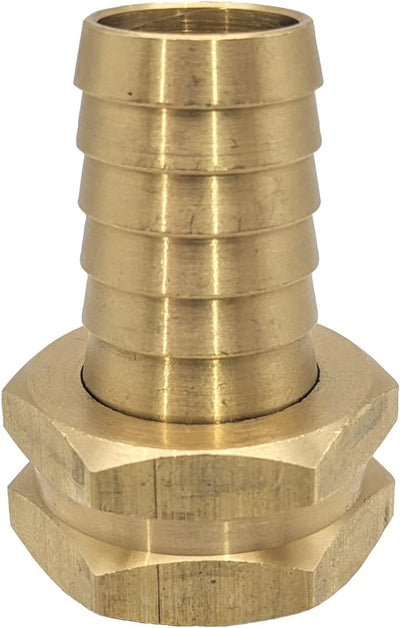 Adaptador manguera jardín latón 3/4pulg conector GHT resistente