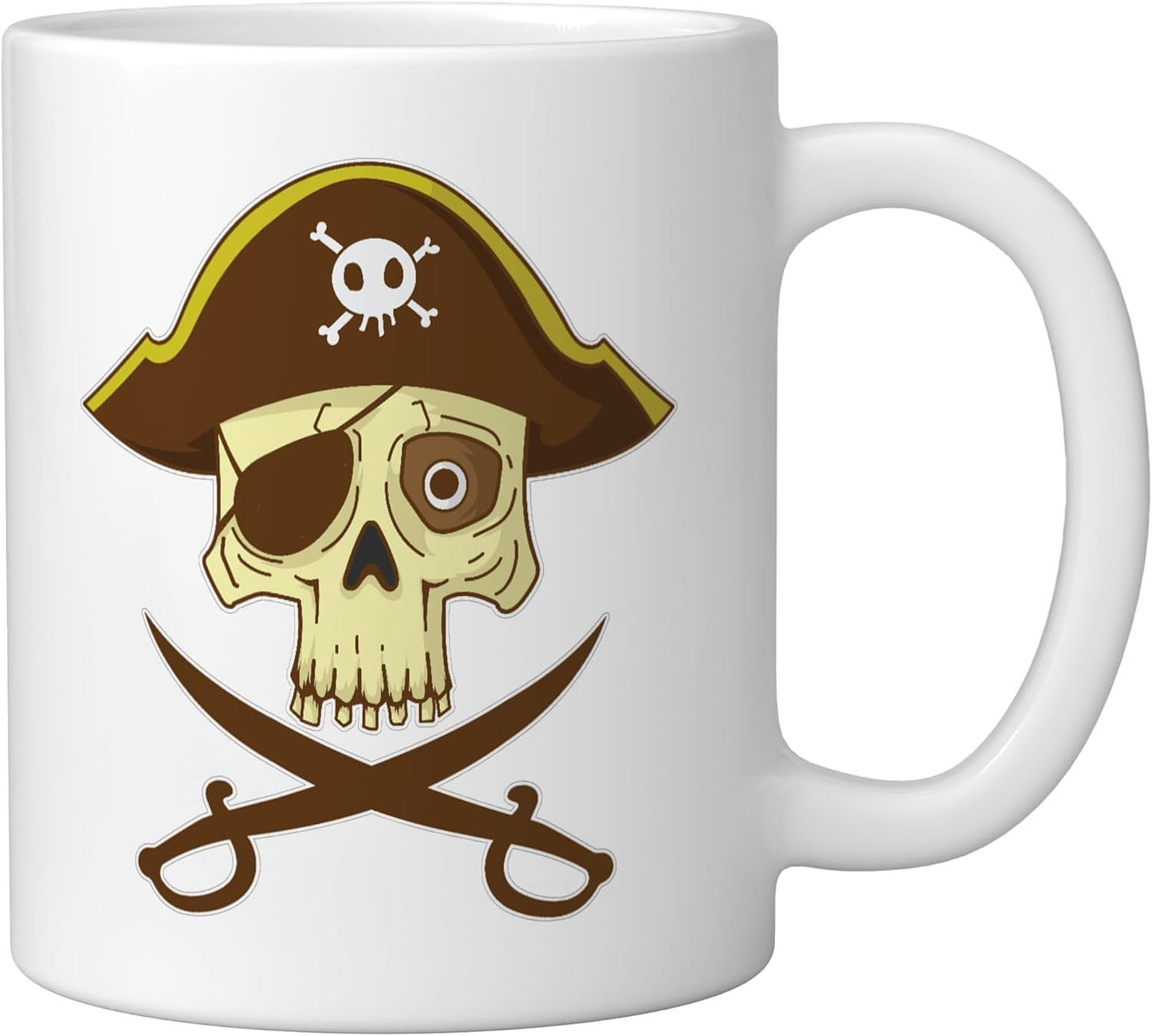 Taza de cerámica para parche ocular Pirate Head