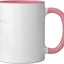 Taza Cerámica para Fiesta Bebida Rosa/Blanco