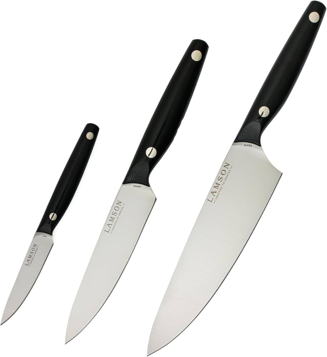 Set 3 Cuchillos Chef Vintage 8x6x3.5pulg Mango Premium
