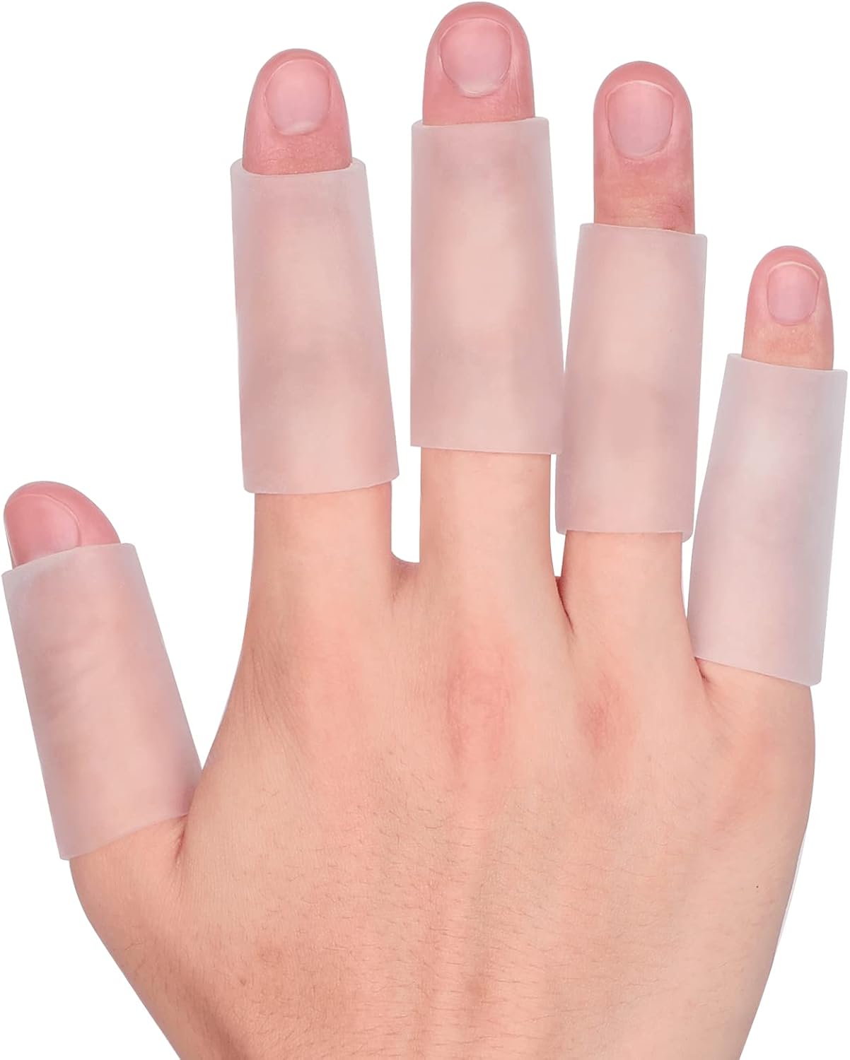 10 Protectores Gel Dedos Silicona Amortiguadores
