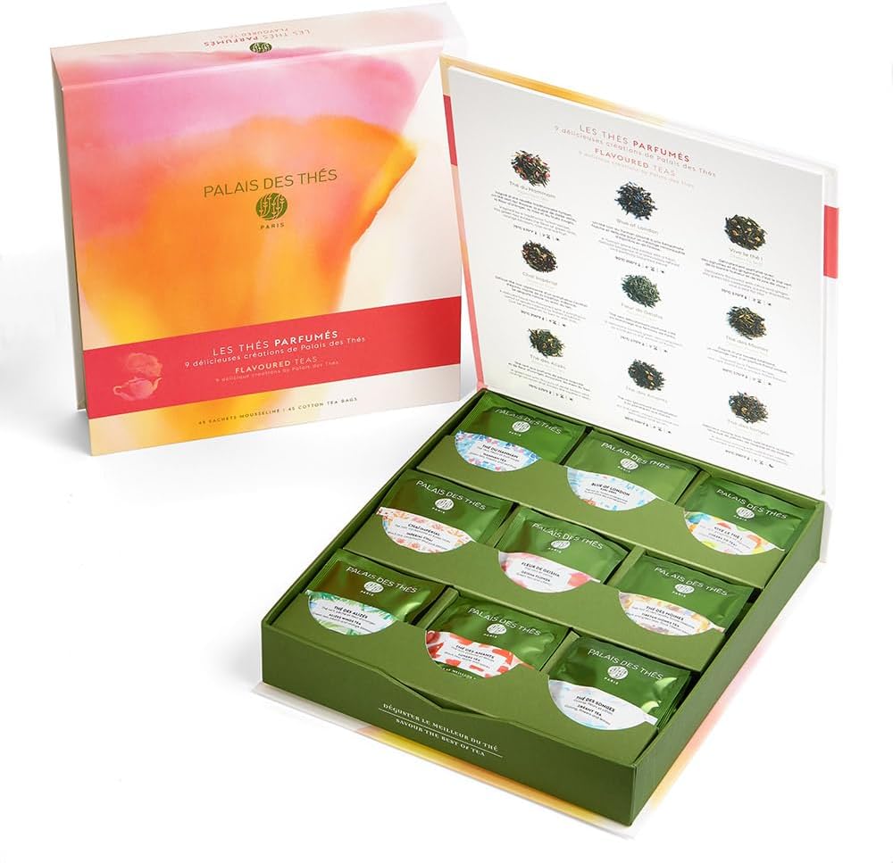 Caja regalo té saborizado 45 bolsas surtidas