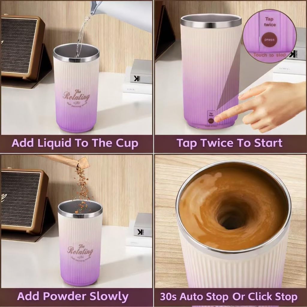 Taza de café con agitación magnética de acero inoxidable SUS 316
