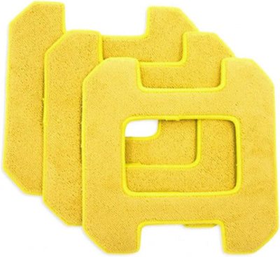Paños limpieza húmeda microfibra juego 3 amarillo