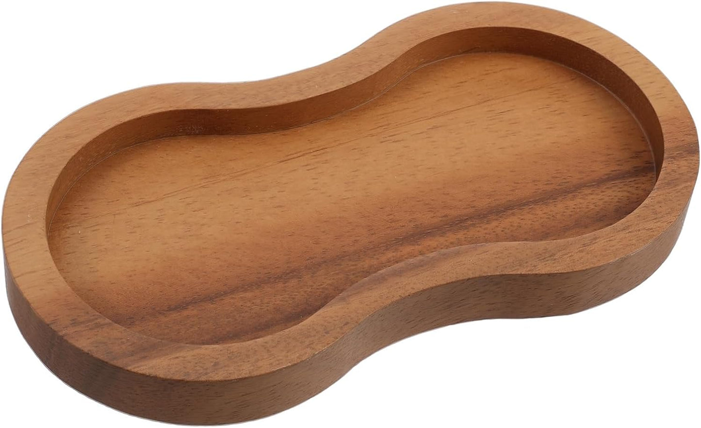 Bandeja sal y pimienta madera nogal soporte molinillo cocina