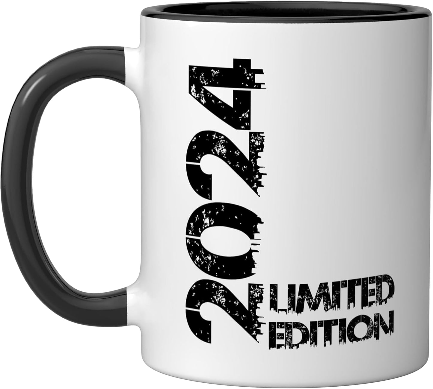 Taza Cerámica Edición Limitada Año 2024 Negro/Blanco