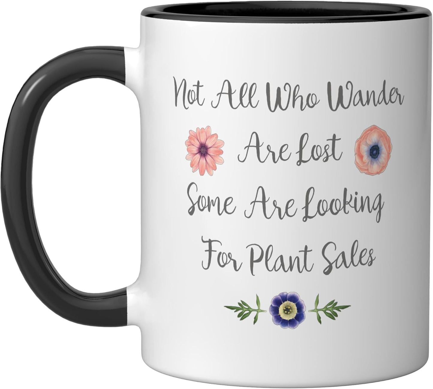 Taza cerámica para venta de plantas Negro/Blanco