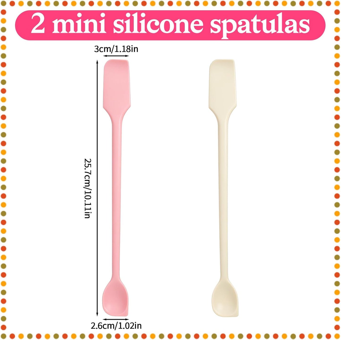 Espátula de silicona doble cabeza multifuncional para cocina y hogar