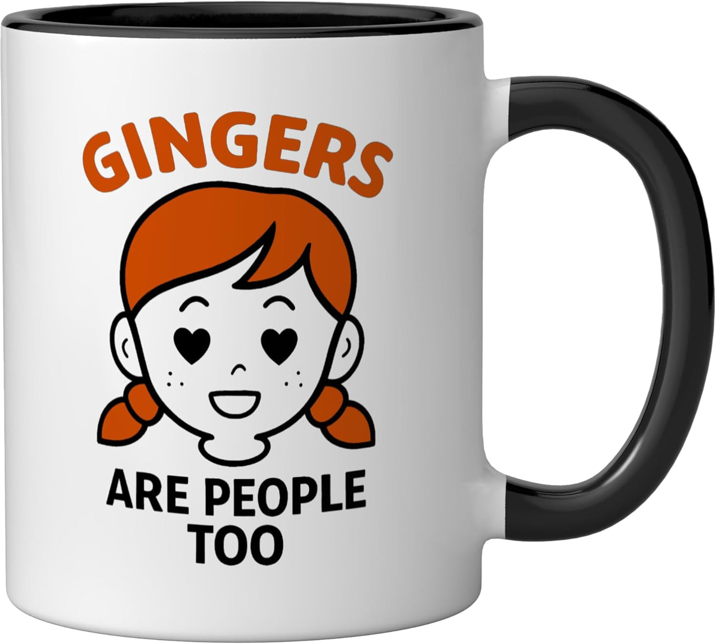 Taza cerámica humor ginger black/white
