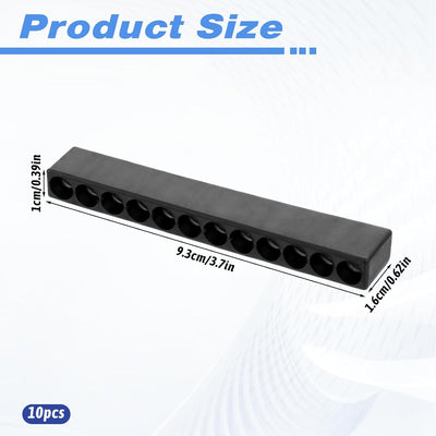Soportes brocas hex 12 agujeros organizador plástico