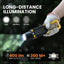 Luz trabajo magnética LED recargable 7 modos USB camping caza