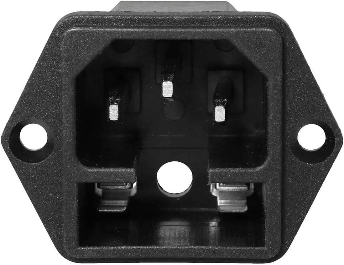 4 Pzas Tomacorriente 2pulg 250V 10A 3Pines Plomo para Computadora